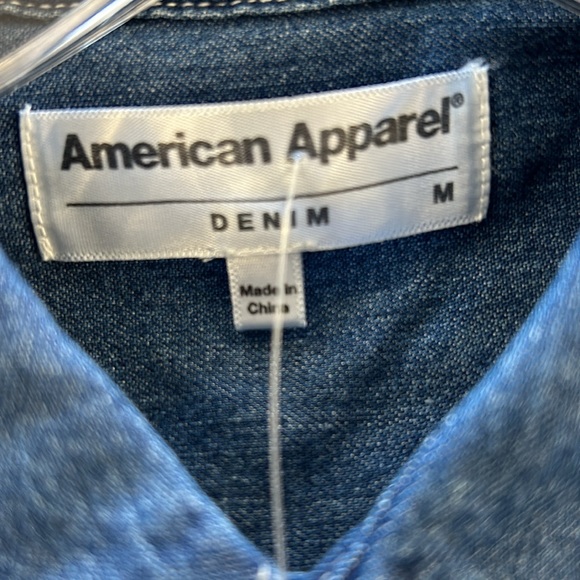 American apparel denim button down long sleeve - Picture 5 of 5